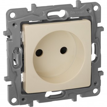 Розетка LEGRAND 2К со шторками немецкий стандарт винтовые зажимы 16 А 250 В Etika слоновая кость Розетка LEGRAND 2К со шторками немецкий стандарт винтовые зажимы 16 А 250 В Etika слоновая кость