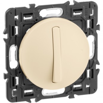 Выключатель LEGRAND Celiane 1-полюсный с тонкой клавишей слоновая кость Выключатель LEGRAND Celiane 1-полюсный с тонкой клавишей слоновая кость